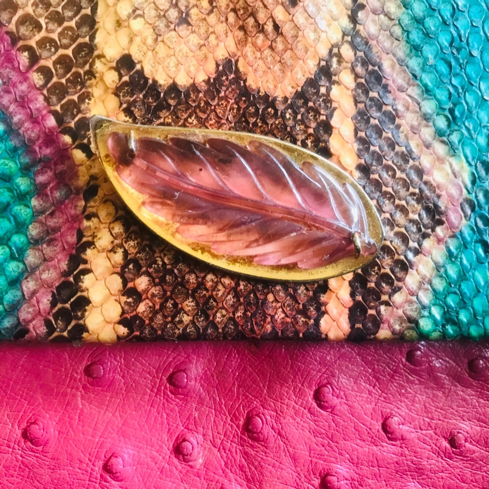 Sexy Vintage Jacomo Exotic-Mix Skin Handbag - Picture 2 of 14